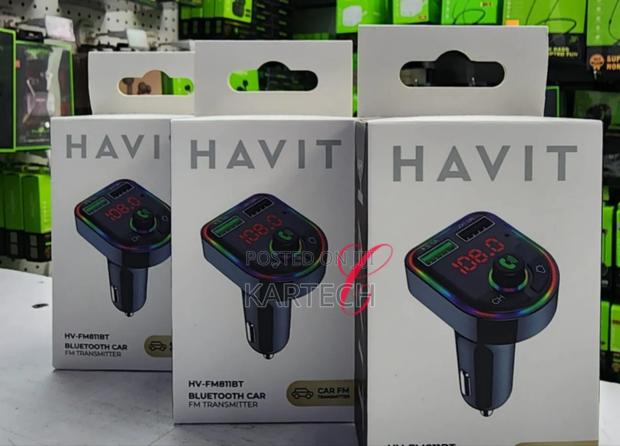 Havit HV-FM819BT Bluetooth Car FM Transmitter With RGB - thumbnail 2
