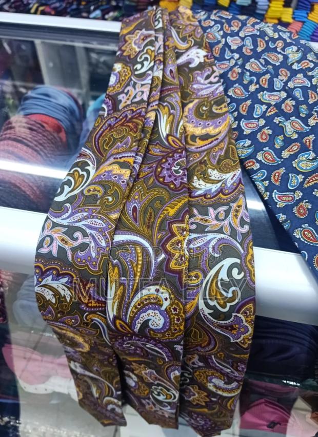 Royalblue Brawn Floral Single Ties - main view