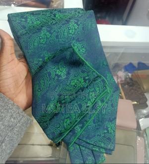 Emelard Green Blue Tea Drop Ascot Ties - thumbnail 2