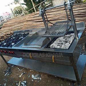 3 Combined Cooking Unit/ Cooking Range Stainless Steel . - main view