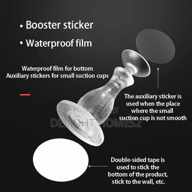 8.5cm Long Strong Adhesive Silicone Door Stopper - thumbnail 2