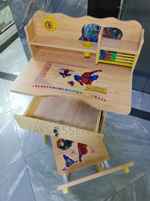 Kids Wooden Study Desk With Chair