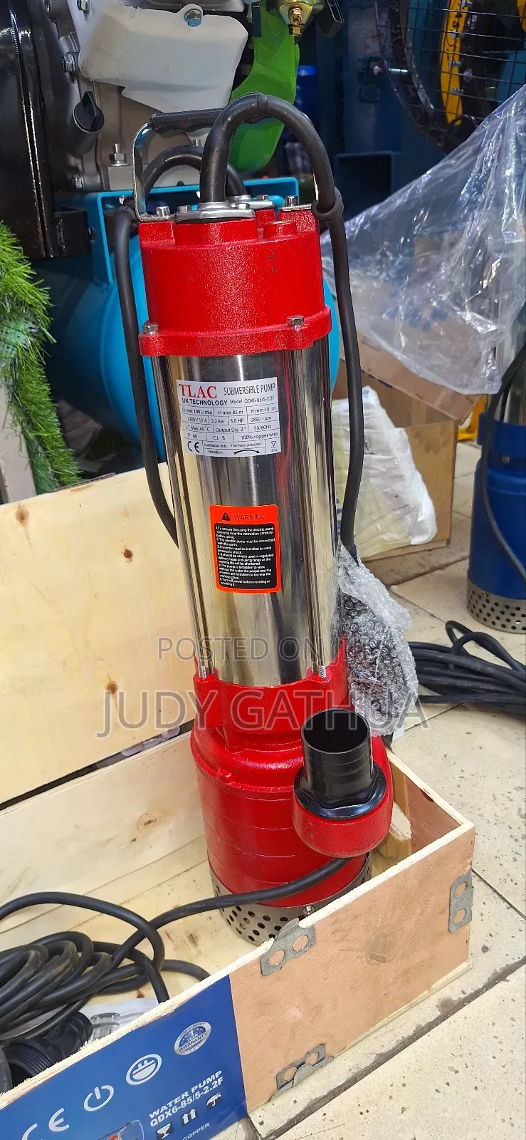 Submersible Pump 3hp 85mtr Bottom Sunction