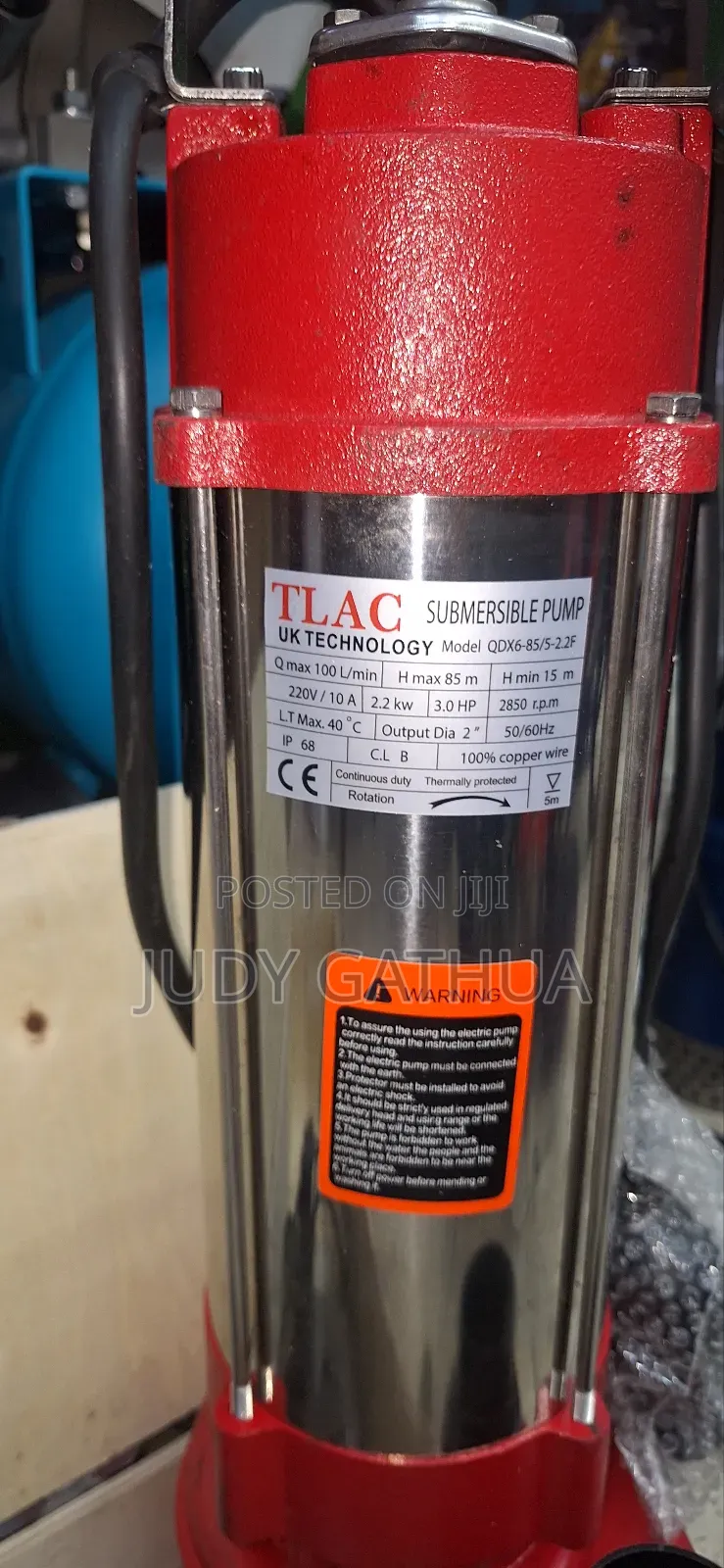 Submersible Pump 3hp 85mtr Bottom Sunction