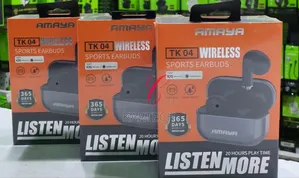 Amaya TK04 Wireless Sports Earbuds (White)