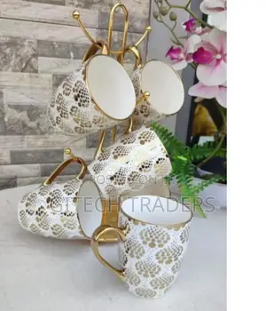 Gold Mugs 6pcs