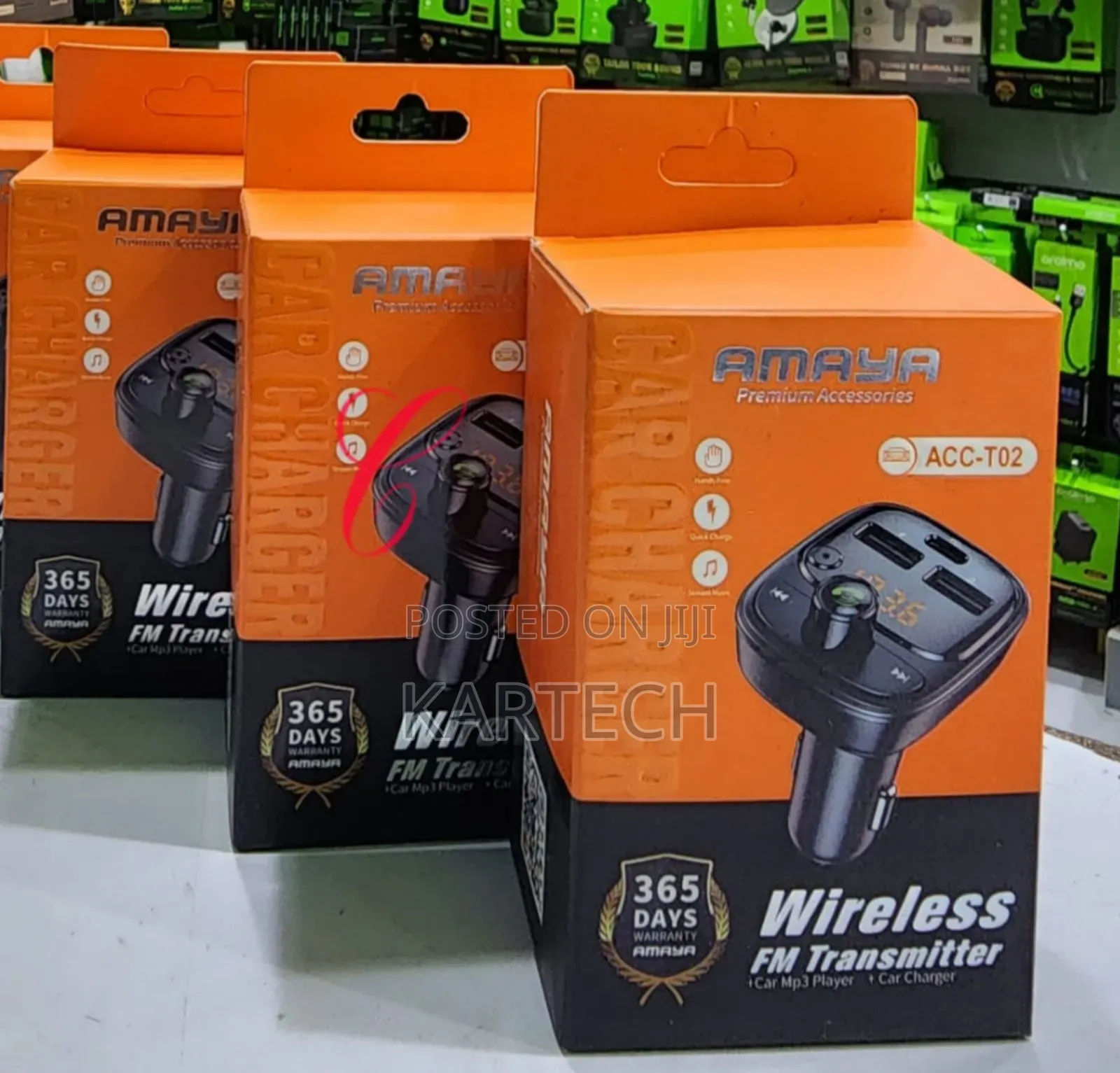 Amaya ACC-T02 Wireless FM Transmitter Car Mp3 Player