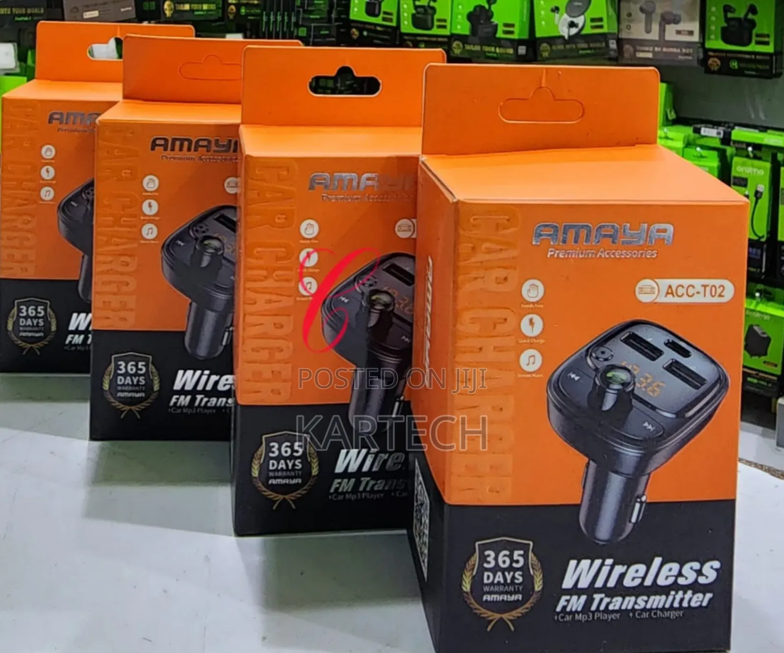 Amaya ACC-T02 Wireless FM Transmitter Car Mp3 Player
