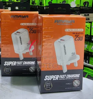 Amaya U53d-C29 25W Dual Ports Type C Fast Charger