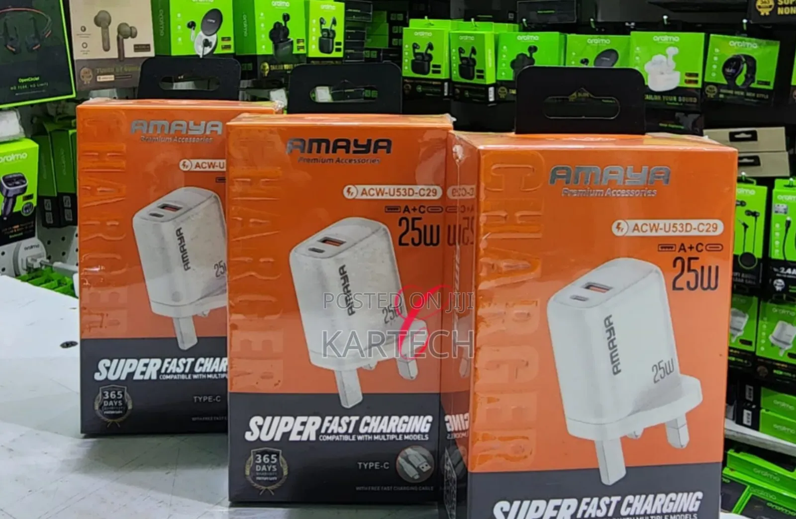Amaya Acw-U53d-C29 Pd 25W + Qc3.0A + C 2-in-1charger