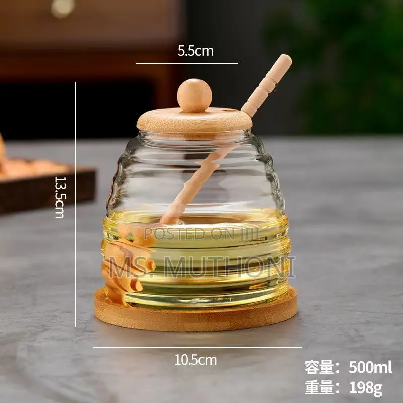 Multi-purpose Glass Honey Storage Jar