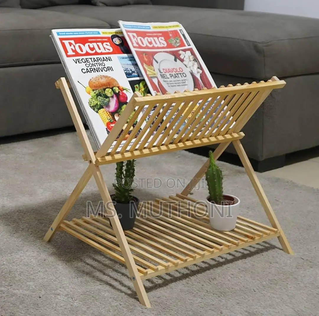 Simple Bamboo Magazine Rack 42*32*38cm