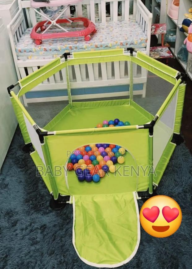 Green Baby Fence*Playpen - main view