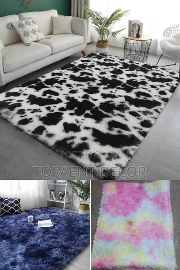 Patches 7 by 10 Living Room Fluffy Carpets - main view