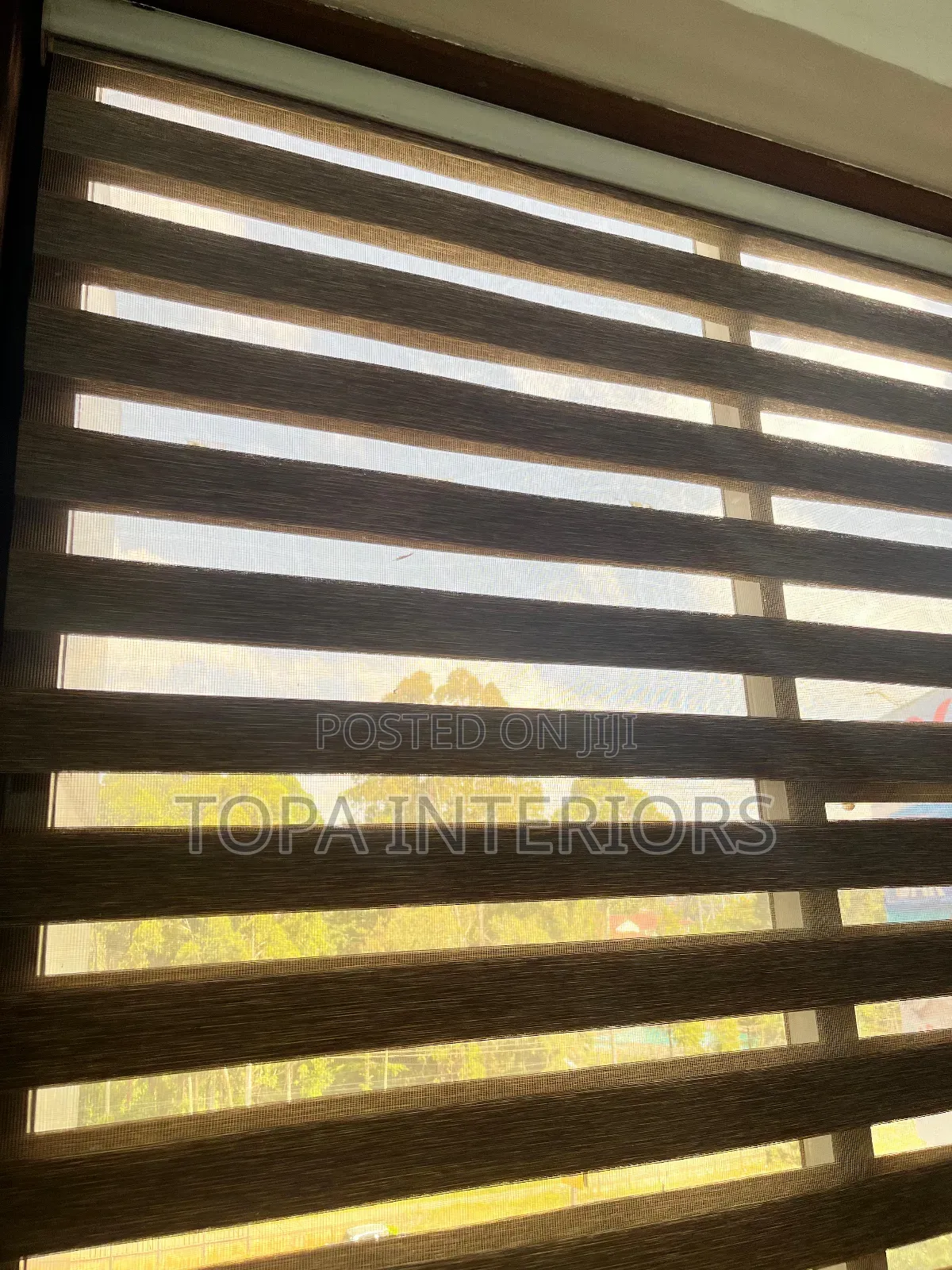 Horizontal Office Roller Blinds Sheer Zebra Roller Blinds