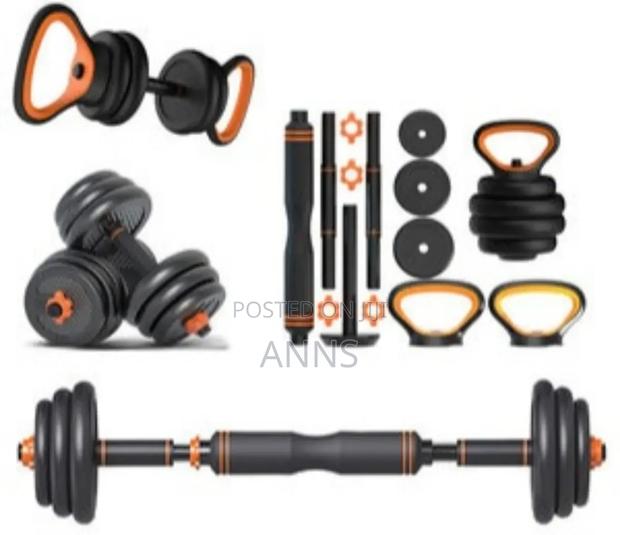 Excellent 50kgs ~ 6 in 1 Dumbells With Kettle Bell