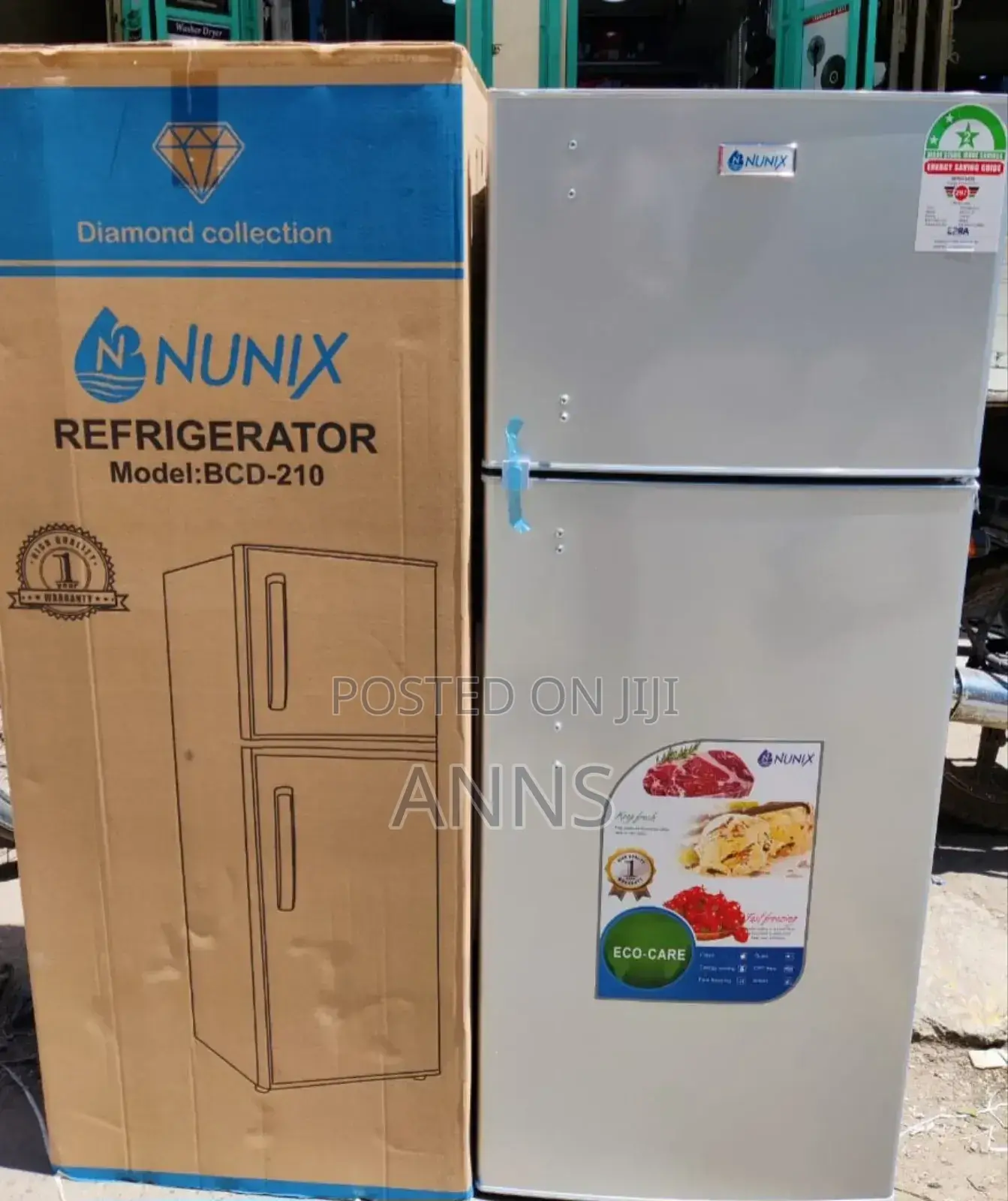 Nunix 210 Litres ~ BCD-210 Double Door Fridge