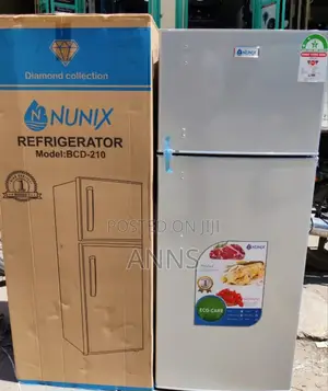 Nunix 210 Litres ~ BCD-210 Double Door Fridge