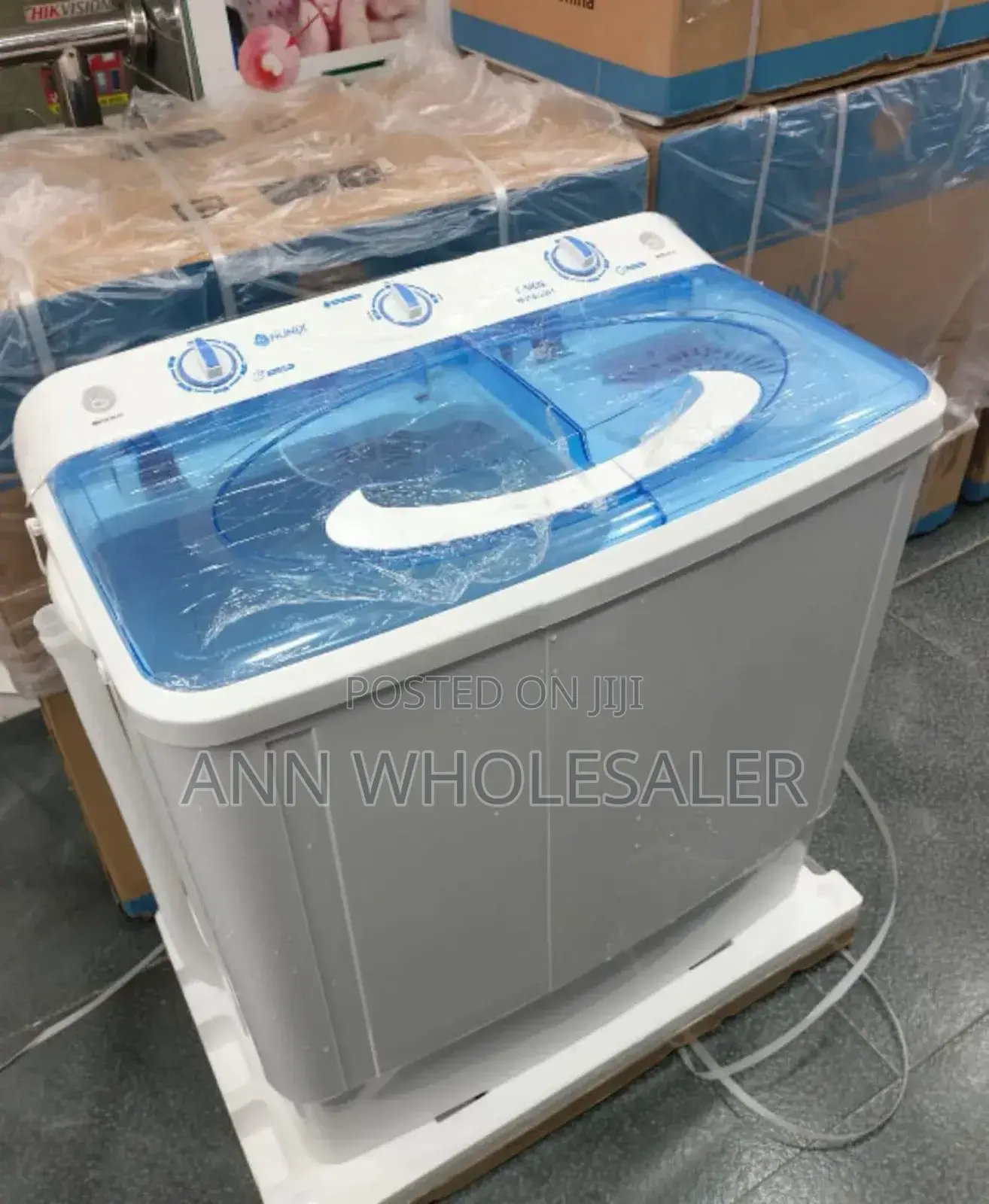 Nunix 7.5kgs Semi Auto Washing Machine N/W