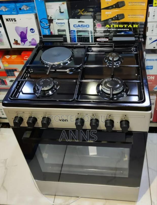 Von 60/60 Black Silver 3+1 Standing Cooker