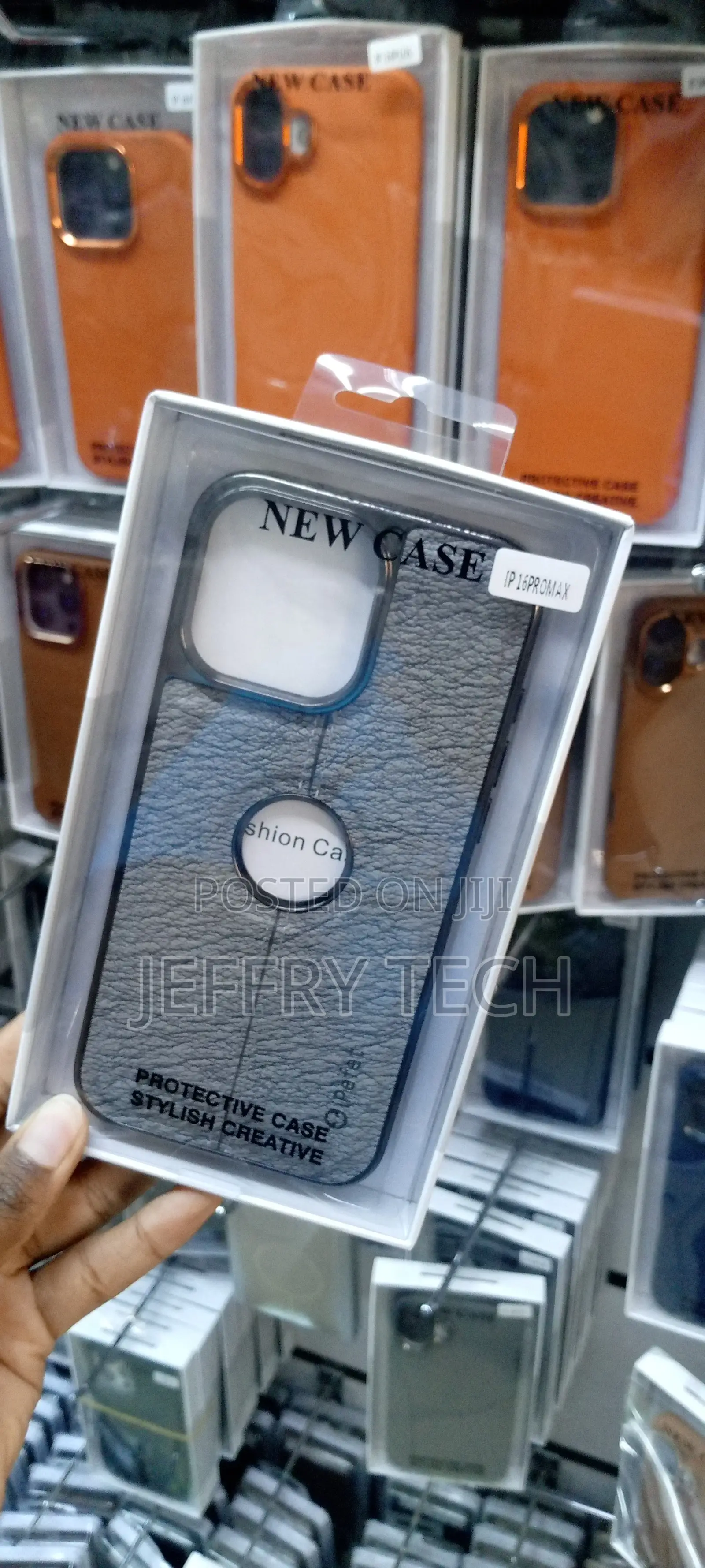 Shockproof Leather Case for iPhone 16 Pro Max