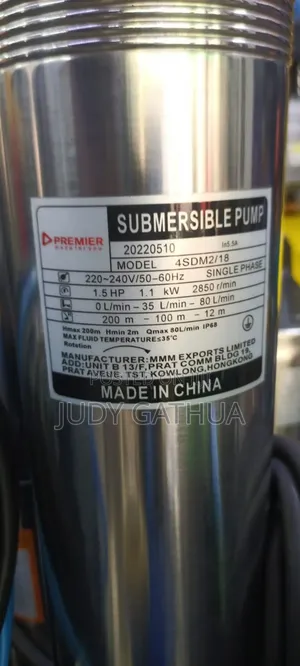 Submersible 2hp 200 Meters Height