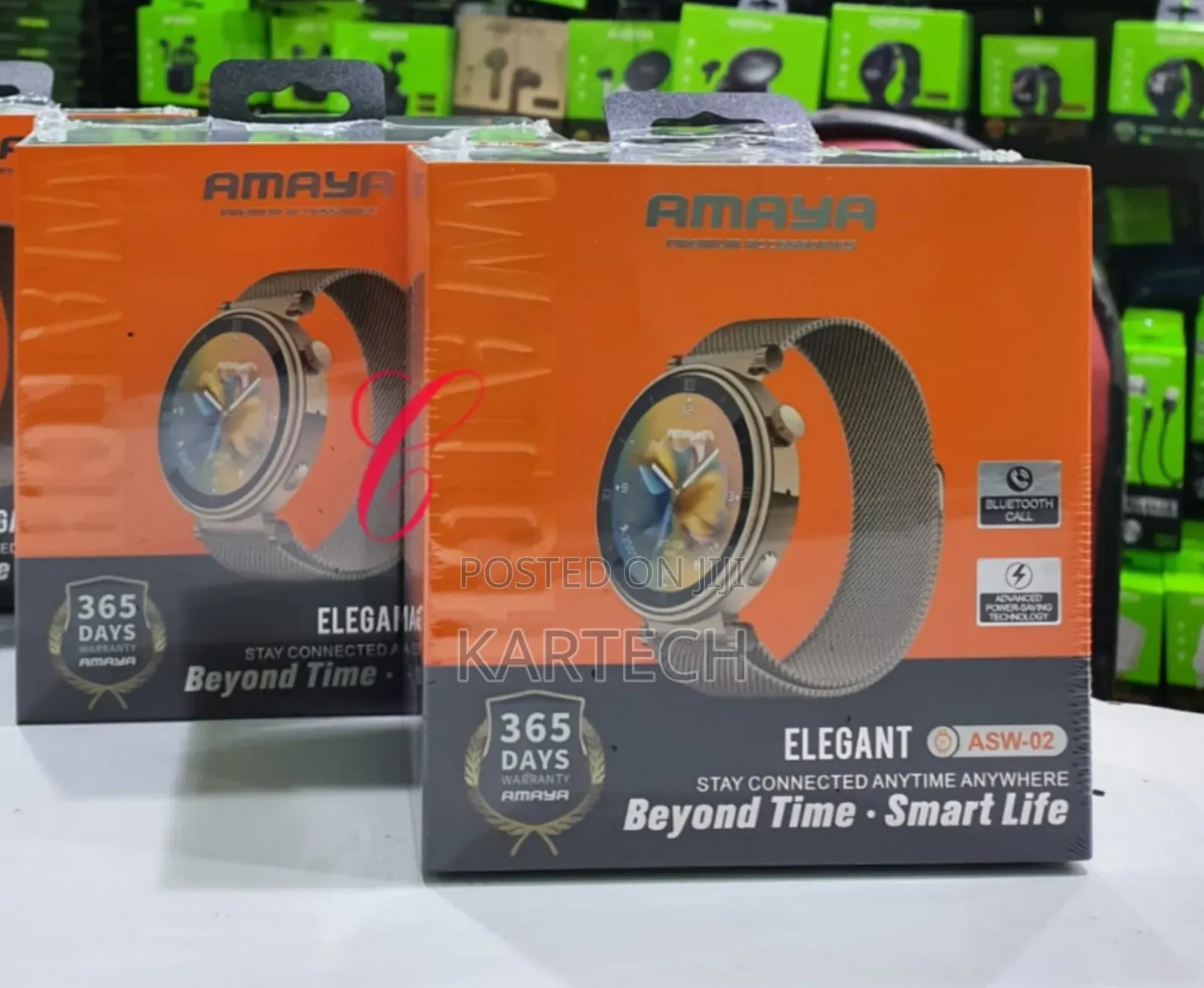 Amaya ASW-02 Elegant Smart Watch With Bluetooth Call