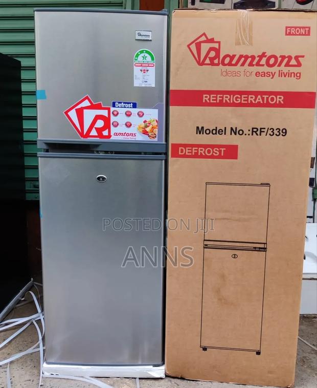 Ramtons 138L 2 Door Fridge ~ Grey - main view