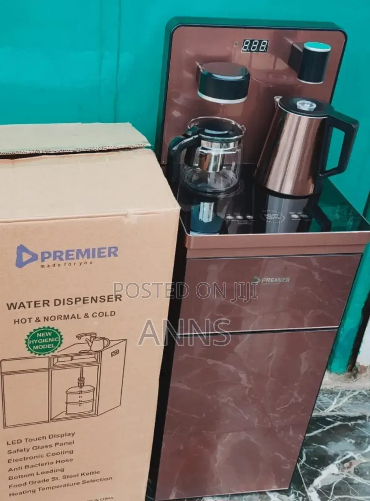 Premier Bottomload Load Water Dispenser ~Brown