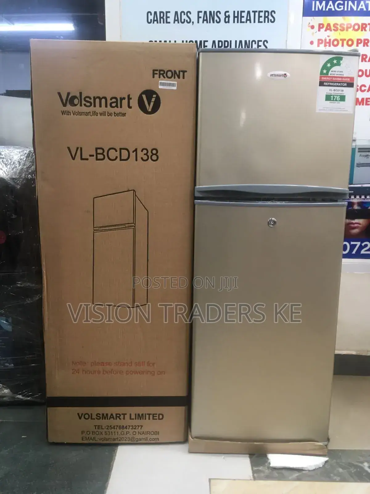 Volsmart 138ltrs Double Door Fridge