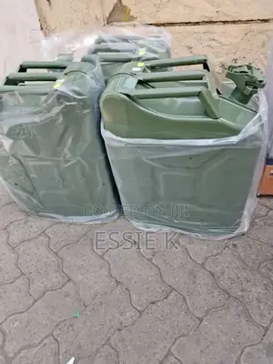 Fuel Jerrican Container Metallic