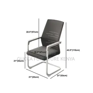 Office Chairs: Modern Fixed Arms Ergonomic Desk Chair