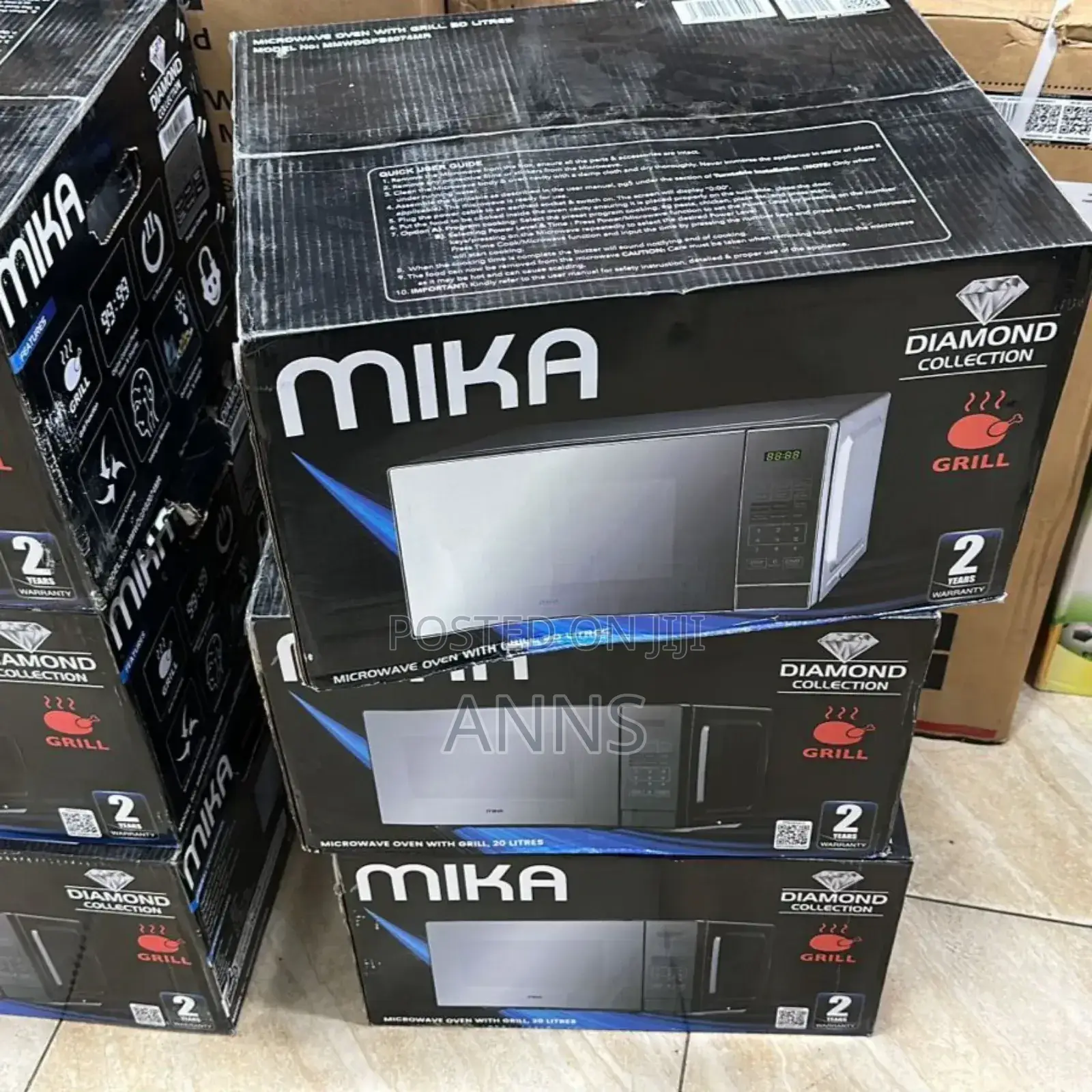 Mika 20L ~ Digital Silver Microwave