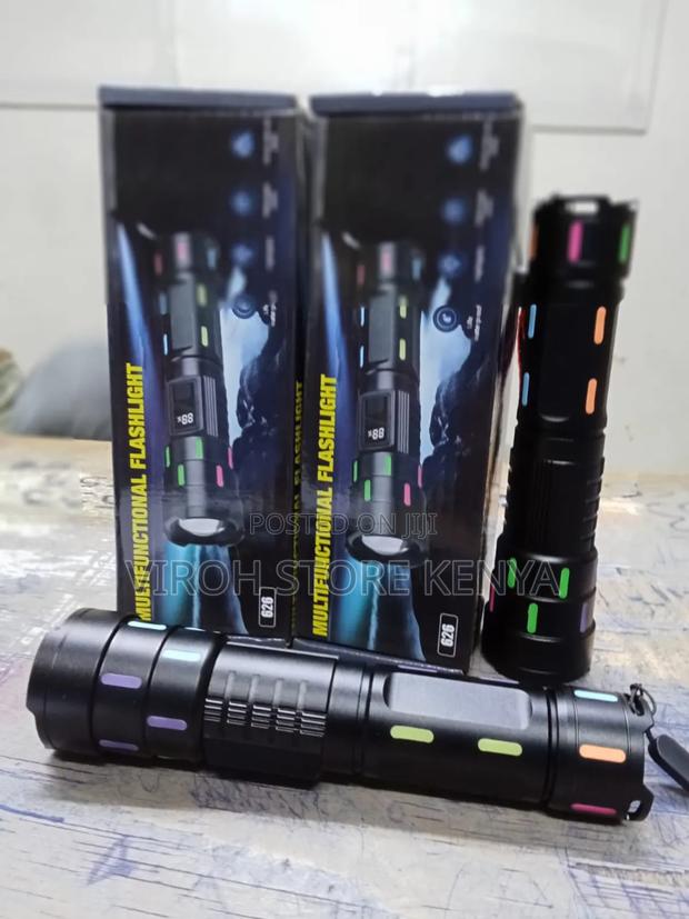 Multifunctional Flashlight 626 Zoom Mettalic Torch - main view