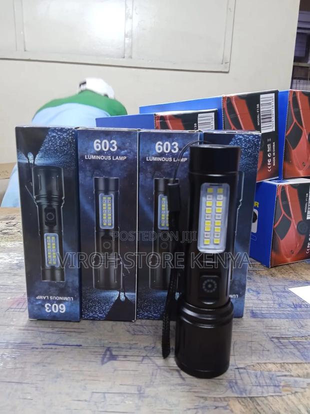 603 Pocket Rechargeable Torch With Zoom Focus - main view