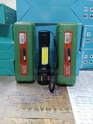 COB Rechargeable Security Torch With Plastic Safe