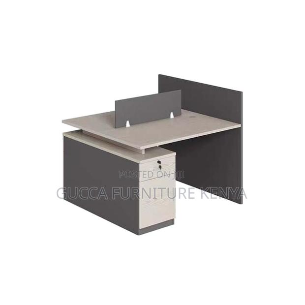 Office Tables:1.2 Meters Light-Toned Wood Executive Desk - thumbnail 3