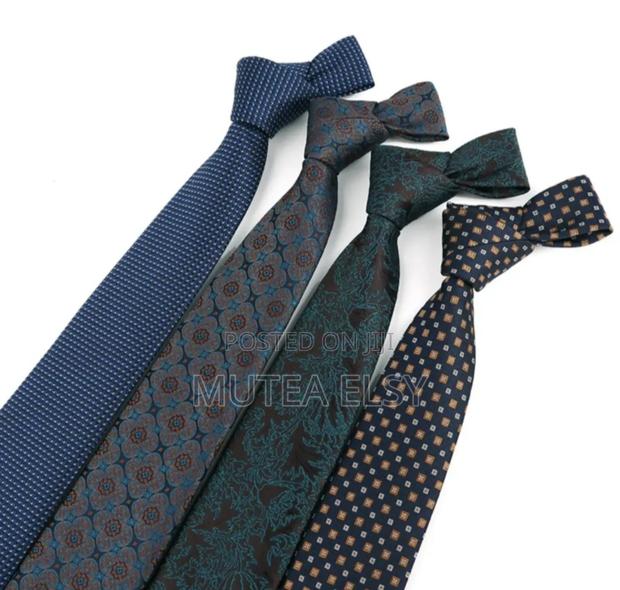 Blue Black Polycadot Single Official Ties - main view