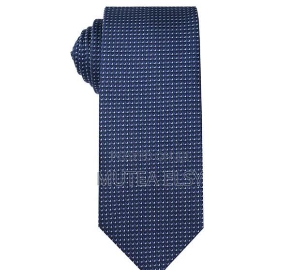 Blue Black Polycadot Single Official Ties - thumbnail 2
