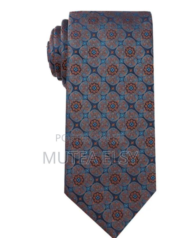 Blue Black Polycadot Single Official Ties - thumbnail 3