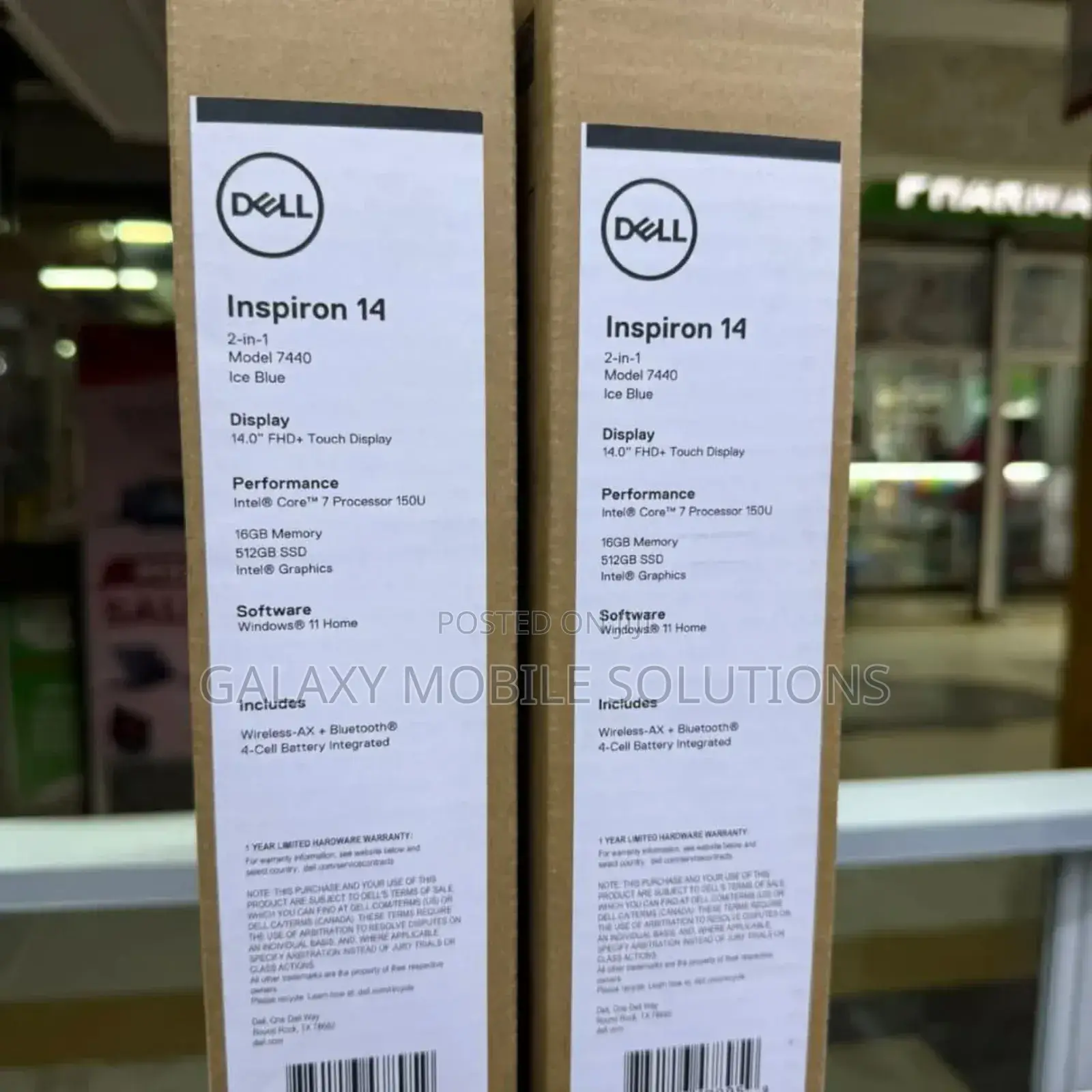 New Laptop Dell 16GB Intel Core I7 SSD 512GB