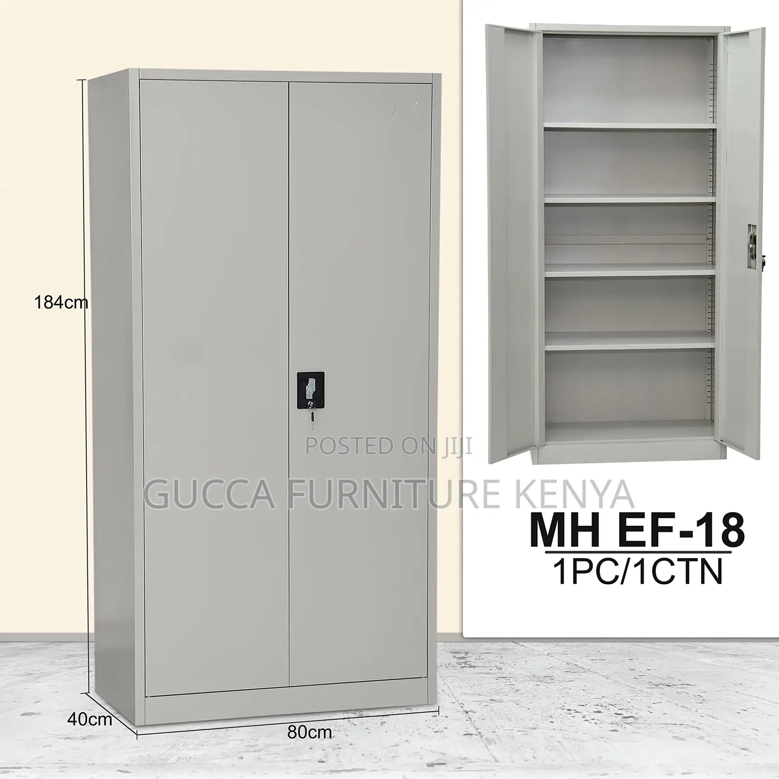 Cabinets:2-Door Steel Filing Cupboard Office Cabinet