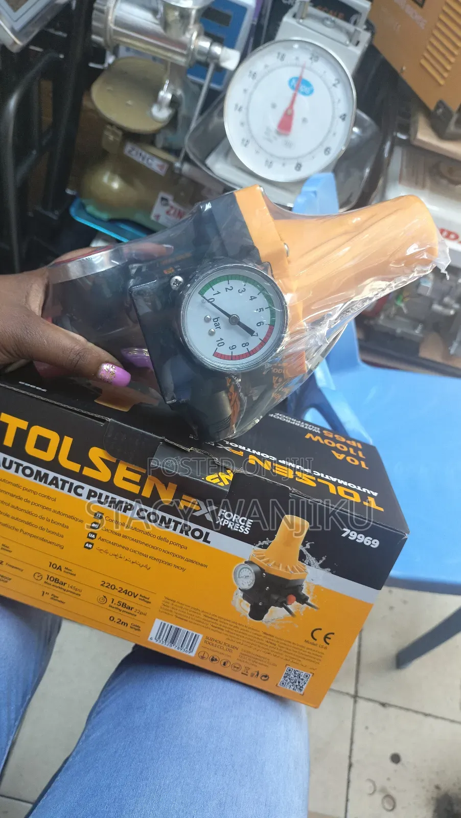 Water Proof Automatic Pump Control With Pressure Gauge/