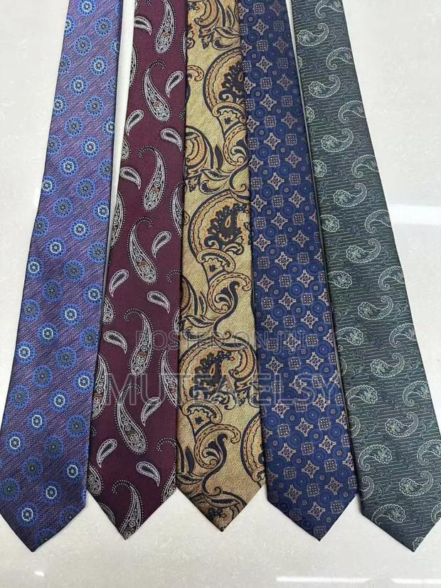 Blue,Beige Maroon Vintage Single Ties - main view