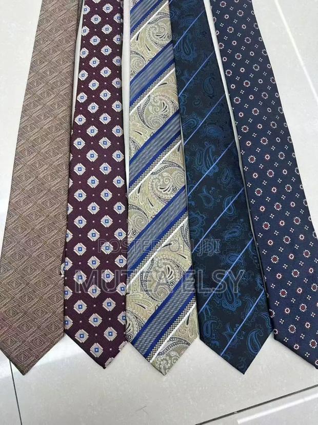 Blue,Beige Maroon Vintage Single Ties - thumbnail 2
