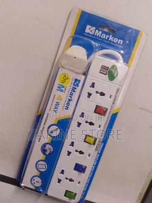 Marken Power Extension 4 Ways 2 USB Port 2500W - thumbnail 2
