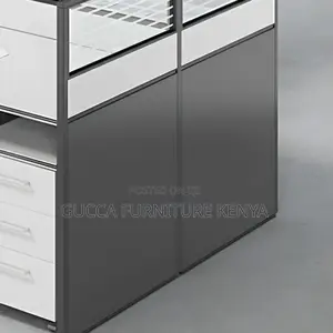 Workstations:4 Individual White Wooden Office Workstation