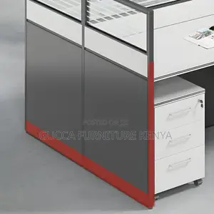 Workstations:4 Individual White Wooden Office Workstation