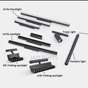 48V Thin Aluminum Rail System LED Magnetic Track Lighting