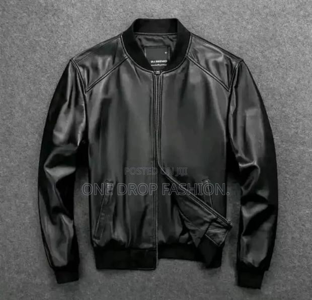 Men Bomber Leather Jackets - thumbnail 2